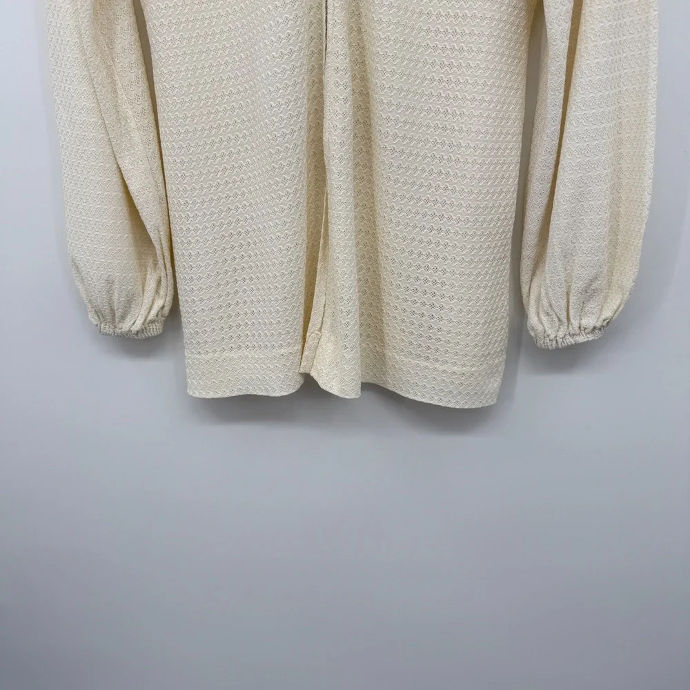Vintage 60s Dotti Original Cover Up Top Large Hooded Tabit Zipper Coastal Beachy